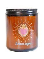 Bougie lithothérapie parfumée Amour infini