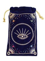 Bourse pour cartes de Tarot Bleue Message à l'univers