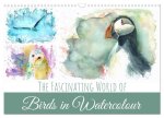 The Fascinating World of Birds in Watercolour (Wall Calendar 2026 DIN A3 landscape), CALVENDO 12 Month Wall Calendar