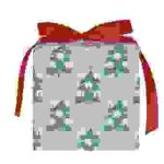 Geschenkpapier Tannenbäume, Reseda, FSC MIX