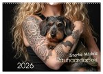 Starke Mädels - Rauhaardackel (Wandkalender 2026 DIN A3 quer), CALVENDO Monatskalender