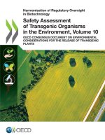 Safety Assessment of Transgenic Organisms in the Environment, Volume 10