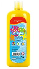Farba akrylowa KEYROAD butelka 1000ml żółta