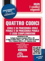 Quattro codici. Civile e di procedura civile, penale e di procedura penale e leggi complementari