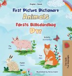 First Picture Dictionary - Animals (English Danish Bilingual Children's Book)