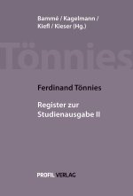 Ferdinand Tönnies: Register zur Studienausgabe II