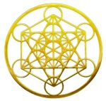 Metatron aus Edelstahl vergoldet 12cm