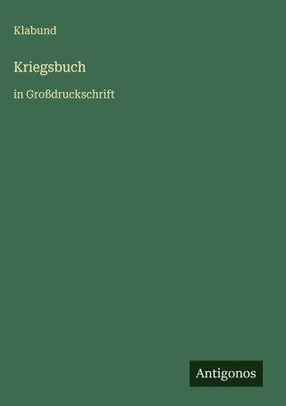 Kriegsbuch