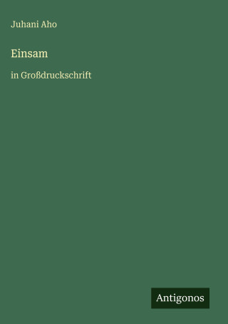 Einsam