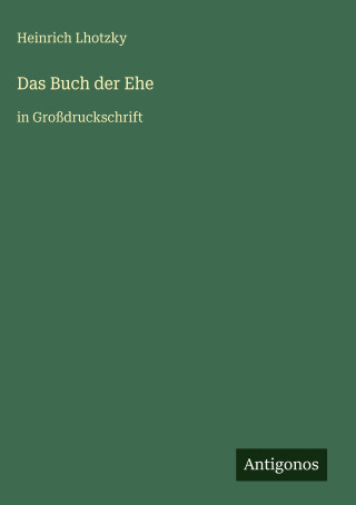 Das Buch der Ehe