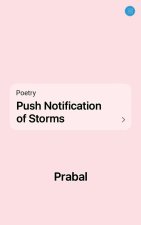 Push Notification of Storms