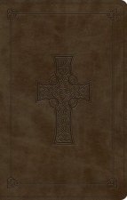 ESV Large Print Value Thinline Bible (Trutone, Olive, Celtic Cross Design)