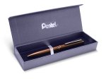 Eleganckie pióro kulkowe EnerGel 0,7 mm BL2007-E brązowe w etui