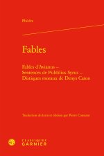 Fables - fables d'avianus - sentences de publilius syrus - distiques moraux de d
