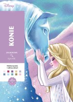 Konie. Kolorowanka antystresowa. Disney. Zagadkowe rysunki