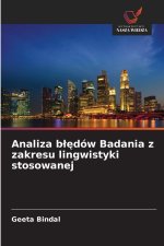 Analiza bledów Badania z zakresu lingwistyki stosowanej