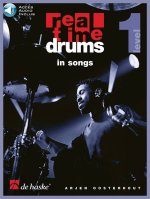 ARJEN OOSTERHOUT : REAL TIME DRUMS IN SONGS (F) - RECUEIL AVEC SUPPORT(S) EN LIGNE - BATTERIE