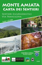 Monte Amiata. Carta dei sentieri. Sentieri escursionistici CAI e Via Francigena