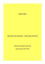 Information statt Spekulation - Bücher gegen Fake News   Bildung für Nachhaltige Entwicklung