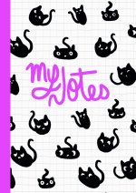 Carnet Chat Rose