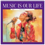 Music is our life - Comic works (Wall Calendar 2026 12 × 12 Inch) CALVENDO 12 Month Wall Calendar