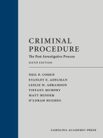 CRIMINAL PROCEDURE:POST-INVEST.PROCESS