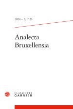 Analecta bruxellensia 2024 - 2, n  26 - varia