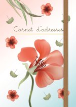 CARNET D'ADRESSES (PETIT) - TRANSPARENT FLOWERS
