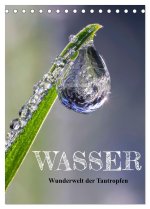 Wasser - Wunderwelt der Tautropfen (Tischkalender 2026 DIN A5 hoch), CALVENDO Monatskalender