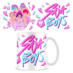K-pop Demon Hunters Bílý hrnek Saja Boys