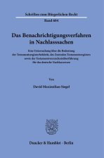 Das Benachrichtigungsverfahren in Nachlasssachen