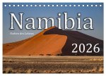 Namibia - Farben des Lebens (Tischkalender 2026 DIN A5 quer), CALVENDO Monatskalender