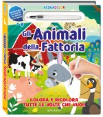 animali della fattoria. Acquacolor