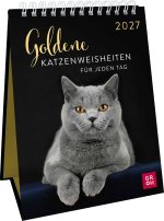 Wochenkalender 2027: Goldene Katzenweisheiten für jeden Tag