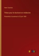 Thèse pour le doctorat en médecine