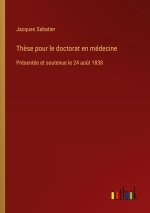 Thèse pour le doctorat en médecine