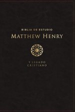 Rvr, Biblia de Estudio Matthew Henry Y Legado Cristiano, Leathersoft, Negro, Interior a DOS Colores, Comfort Print