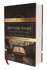 Rvr, Biblia de Estudio Matthew Henry Y Legado Cristiano, Tapa Dura, Interior a DOS Colores, Comfort Print