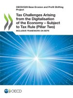 Tax Challenges Arising from the Digitalisation of the Economy - Subject to Tax Rule (Pillar Two)