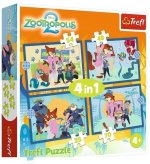 Zootopia 2, Zootopia Full of Adventures - 4 in 1 Puzzle