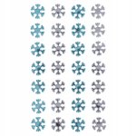 Kryształy samoprzylepne Blue&Crystal Śnieżynki 28szt.