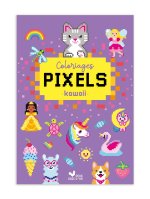 Coloriages pixels kawaii