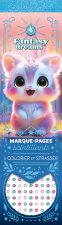 Marque-pages à strasser et à colorier BLEU