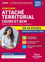 Concours Attaché territorial en 42 fiches 2026-2027 - Cours et QCM