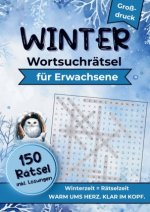 Winter Wortsuchrätsel für Erwachsene (Großdruck)