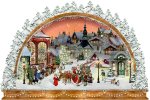 A3-Wand-Adventskalender - Nostalgischer Lichterbogen