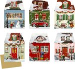 Miniatur-Adventskalender - Weihnachtshäuschen