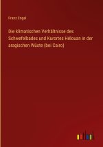 Die klimatischen Verhältnisse des Schwefelbades und Kurortes Hélouan in der aragischen Wüste (bei Cairo)