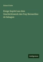Einige Kapitel aus dem Geschichtswerk des Fray Bernardino de Sahagun