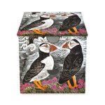 Angela Harding: Fair Isle Puffins Memo Box with Drawer
